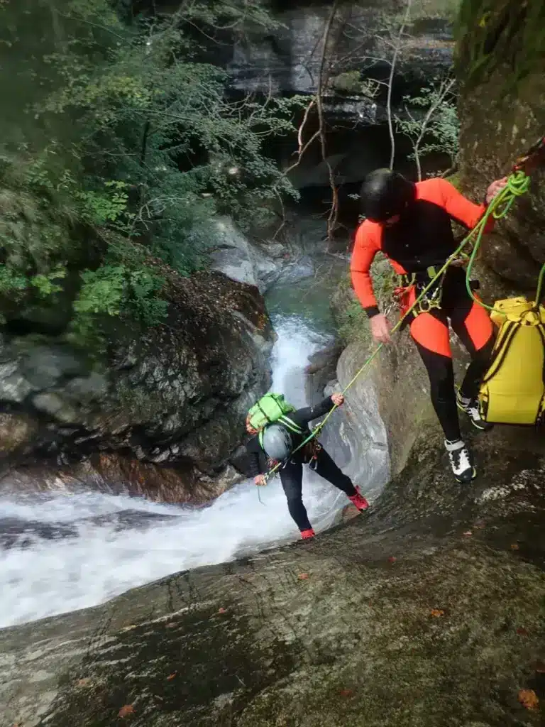 Canyoning-Grenzenlos Allgäu |Abstieg auf der Extreme-Canyoning Tour