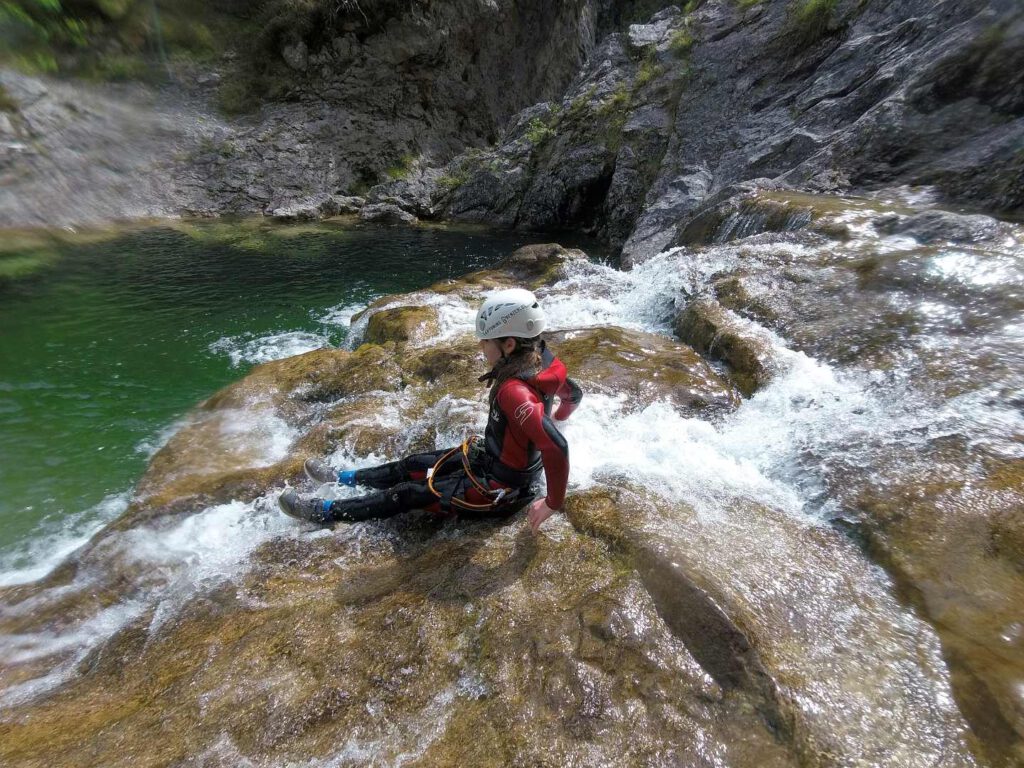 Canyoning Tour fuer Einsteiger Familien