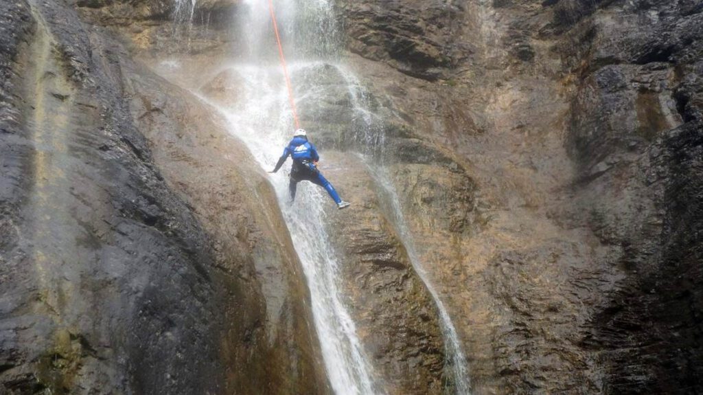 Canyoning Stuibenfälle Tour bei Reutte in Tirol