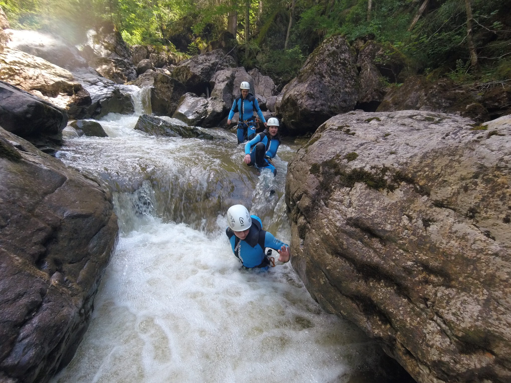 Teambuilding Maßnahmen mit Spaß & Action - Canyoning Allgäu