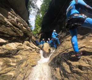 Vereinsausfahrten mit Canyoning Tour im Allgäu