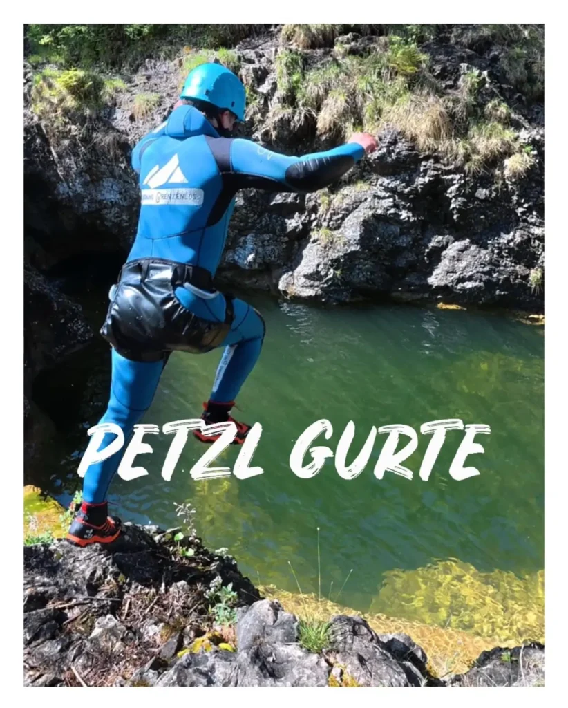 Frisch ausgerüstet in die neue Saison – Unsere neue Canyoning-Ausrüstung im Überblick 3 Petzl Gurte zum Canyoning