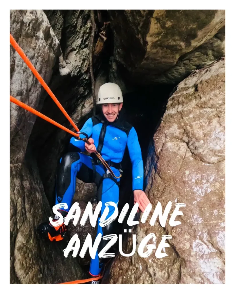 Frisch ausgerüstet in die neue Saison – Unsere neue Canyoning-Ausrüstung im Überblick 4 Sandiline Anzuege zum Canyoning